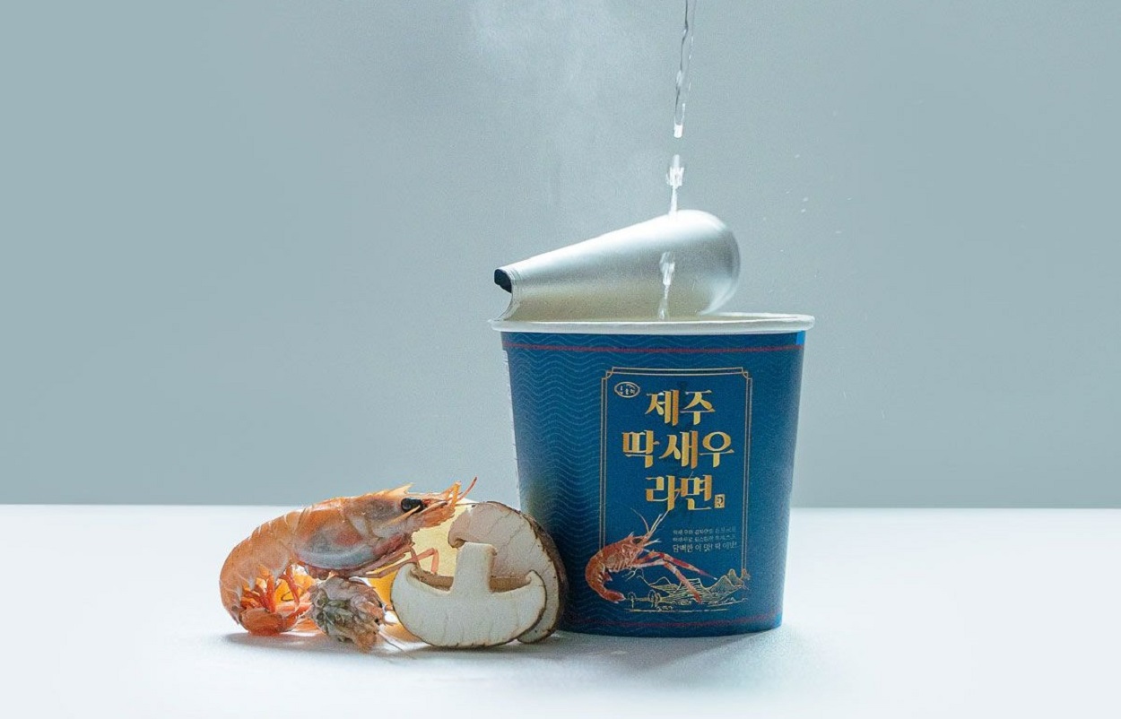 [와배송] 진~한 국물맛 #제주딱새우컵라면 오리지널!