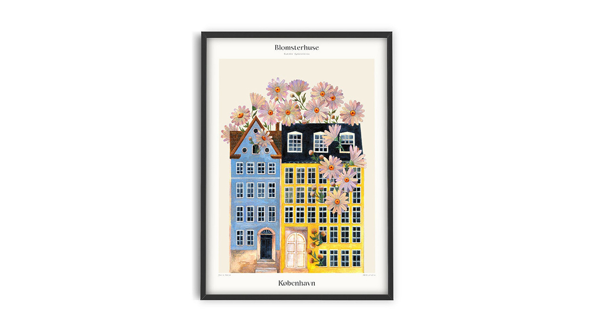 [아트포스터] Blomsterhuse - København