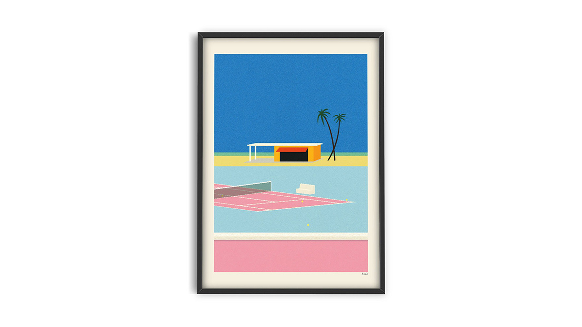 [아트포스터] Tennis By The Beach